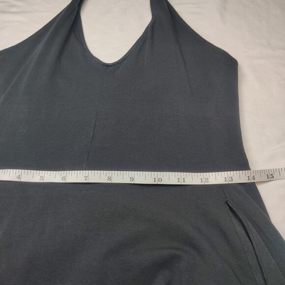 Pact Organic Cotton Halter Fit & Flare Dress Small Pockets Minimalist Travel - Picture 14 of 15